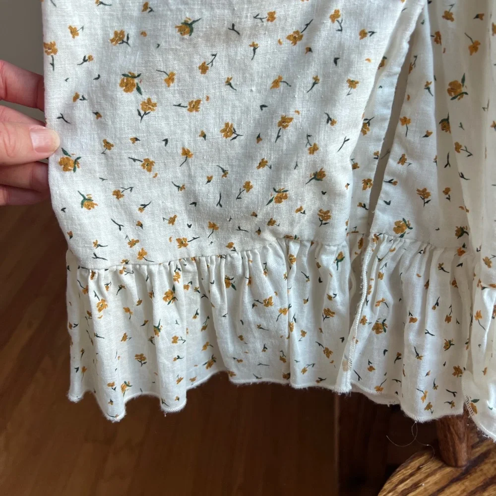 Fin & Vince | RARE Floral Linen Blend Prairie Dress - Picture 6 of 8